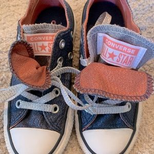 Sparkle blue with pink Converse!  So cute, never worn.